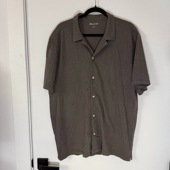 Madewell Other - Madewell Men's Easy Short-Sleeve Shirt in Stripe Button Down